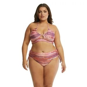 Time and Tru Women's Tie Dye Tassel Bikini Swim Bottoms 3x